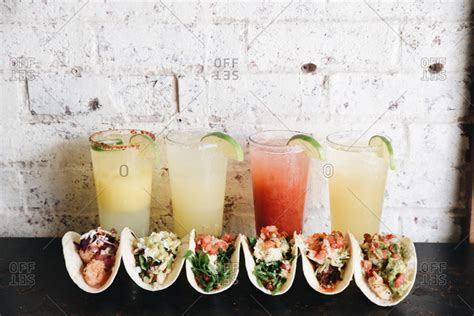 Tacos and margaritas stock photo - OFFSET