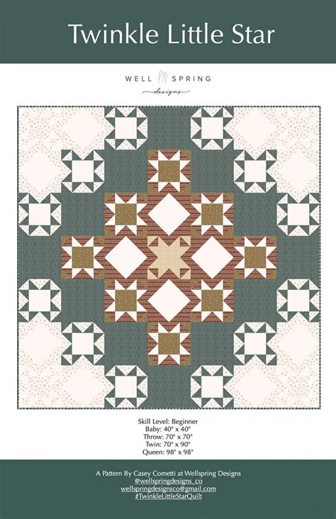 Twinkle Little Star Quilt Pattern – Quilting Books Patterns and Notions