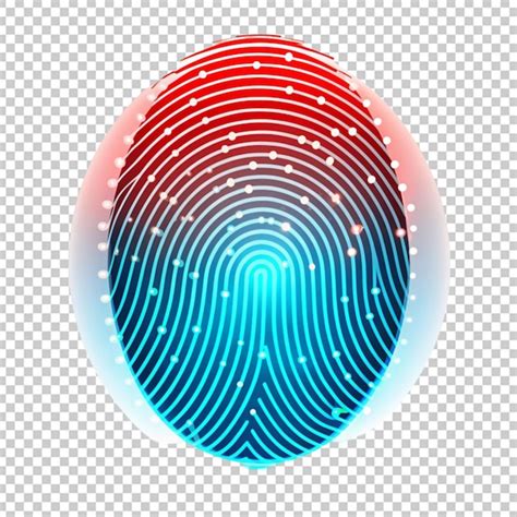 Premium PSD Biometric Fingerprint Scan Identification System