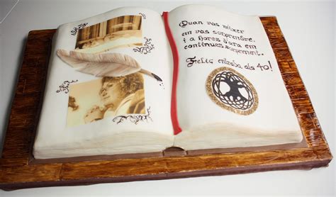 Open Book Cake Tarta Libro Open Book Cakes Birthday Cake Birthday