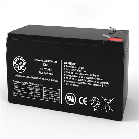 AJC 12V 8Ah Sealed Lead Acid AGM VRLA Battery BuyClerk