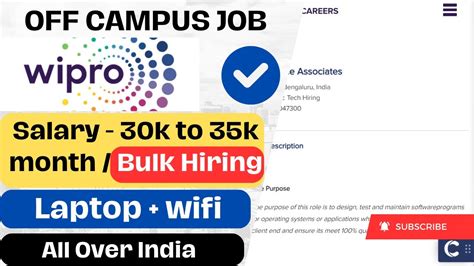 Wipro Recruitment 2024 Off Campus Jobs Freshers Jobs Wipro Jobs