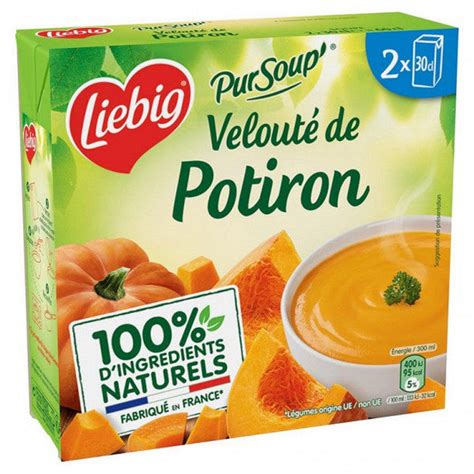 LIEBIG PurSoup velouté de potiron à la crème fraiche 2x30cl g14 DLUO