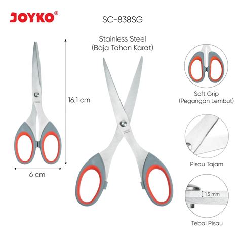 Jual Scissors Gunting Joyko SC 838SG Shopee Indonesia