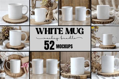 White Coffee Mug Mockups Bundle Graphic By CraftArt Creative Fabrica