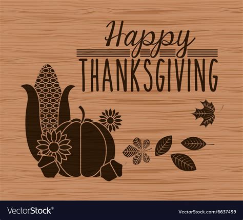 Happy Thanksgiving Design Royalty Free Vector Image