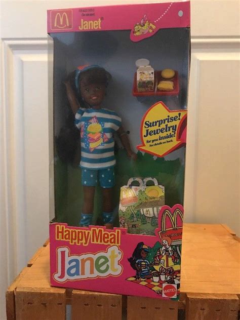 Mattel Barbie Mcdonalds Happy Meal Janet Nrfb African American Doll