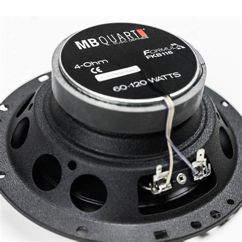 MB Quart FKB116 6 5 Formula Series 2 Way 4 Ohm Coaxial Speakers