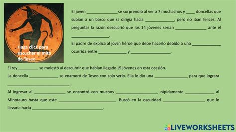 Teseo Y El Laberinto Worksheet