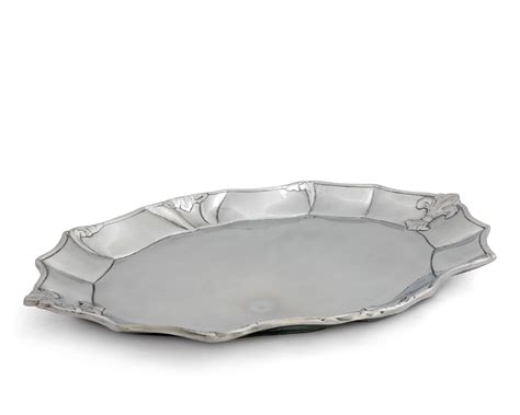 Arthur Court Designs Fleur De Lis Aluminum Platter Wayfair