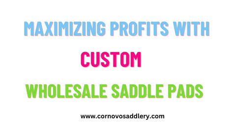 Maximizing Profits With Custom Wholesale Saddle Pads Beijing Cornovo