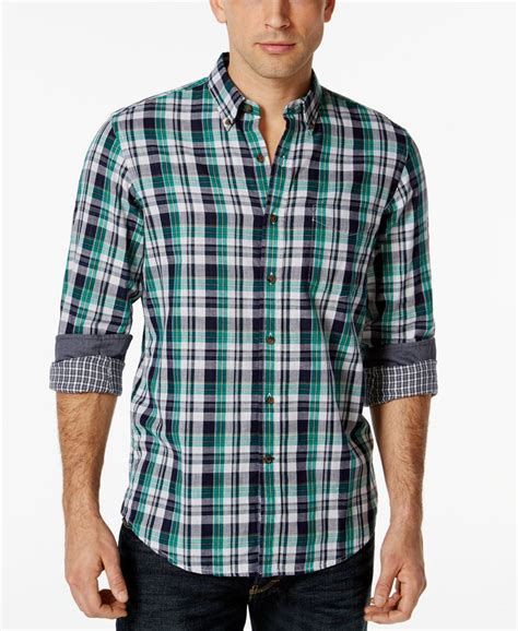 Club Room Homested Plaid Shirt Only At Macys Casual Button Down