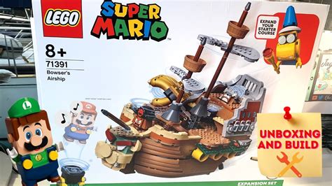 Lego Luigi Bowser S Airship Huge Build Unboxing Build Lego Mario Set 71391 Youtube