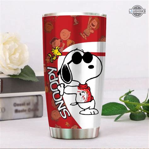 Cartoon Character Joe Cool Snoopy Tumbler The Peanuts 20oz 30oz