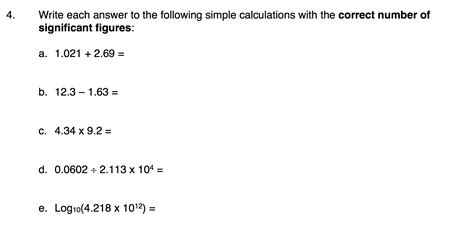 Solved How Many Significant Figures Are There In The Chegg