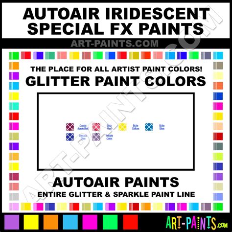 Candy Apple Red Iridescent Special FX Glitter Paints, Sparkle Paints ...