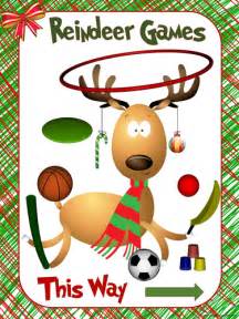 Holiday Poster: Reindeer Games- This Way! | Teaching Resources