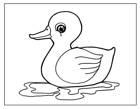 Desenho De Pato Para Colorir E Imprimir