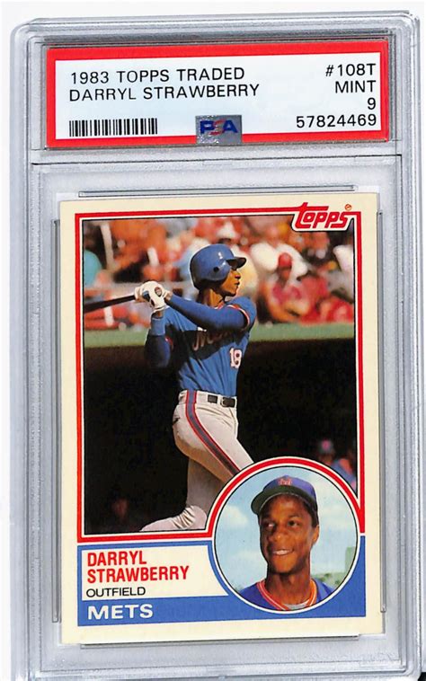 Lot Topps Traded Darryl Strawberry Rookie Baseball Card T