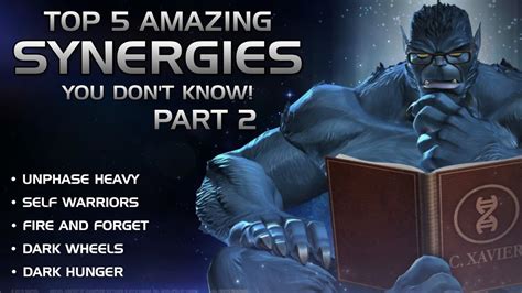 Top 5 Amazing Synergies You Should Know Part 2 Marvel Contest Of Champions Youtube