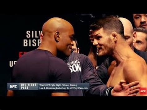 Anderson Silva Vs Michael Bisping Ufc London Weigh In Silva Vs Bisping