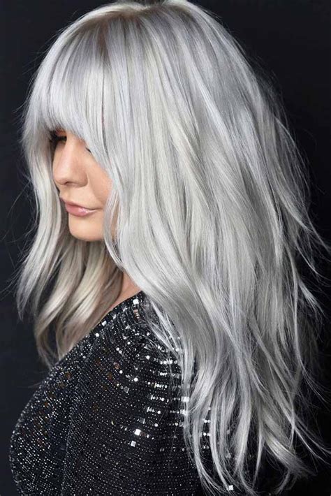 Long Layered Hair For Every Type Of Texture | Long silver hair, Long ...