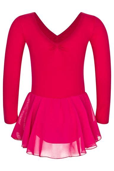 Langarm Ballett Trikot Anna Mit Chiffon Rock Pink