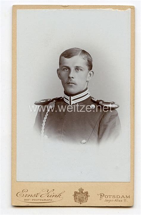 Preu En Kabinettfoto Soldat Im Garde Ulanen Regiment Prussia