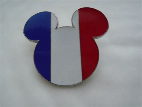 Disneys Mickey Mouse Head Small France Flag Colours Pin Badge Eur 3 40