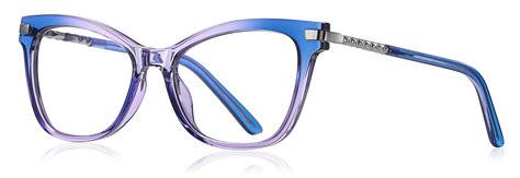 Gradient Crystal Colors And Tortoise 3d Convex Shape Metal Temples Tr90