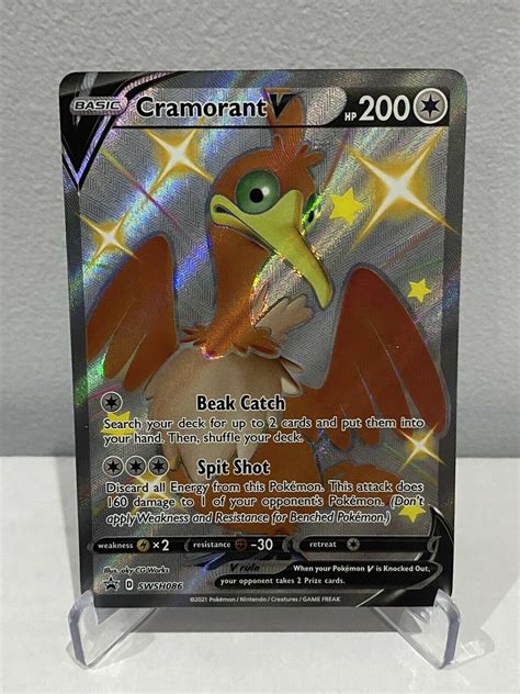 Pokemon TCG Cramorant V Promo Full Art Near Mint Shining Fates