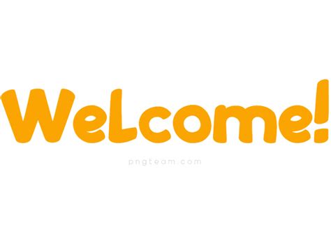 Welcome PNG Transparent Background Images | pngteam.com