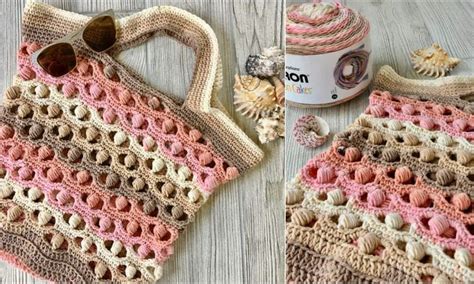 Sea Shells By The Sea Shore Bag Free Crochet Pattern Your Crochet