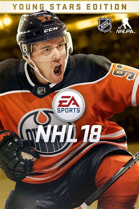 NHL 18 (Young Stars Edition) (2017) box cover art - MobyGames