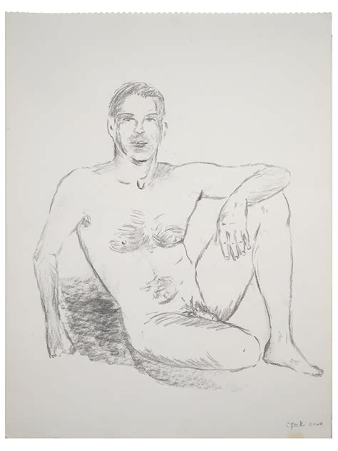 George Speck Seated Nude Male Figure 2000 MutualArt