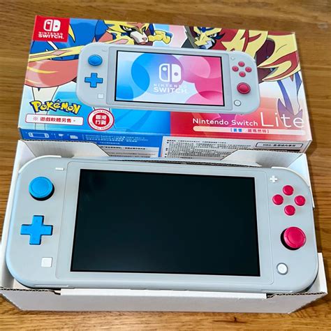 Nintendo Switch Lite Console Pokemon Zacian Zamazenta Sword Shield Edition Video Gaming Video