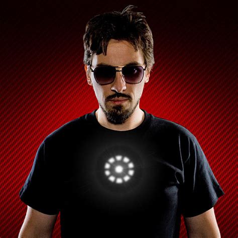 Tony Stark Light Up Led Iron Man Shirt Geekalerts