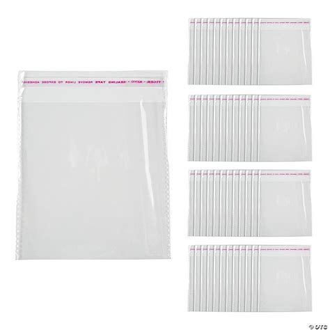 5 X 5 Bulk Clear Plastic Cookie Bags 144 Pc Oriental Trading