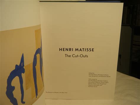 Henri Matisse The Cut Outs By Henri And Karl Buchberg And Nicholas Cullinan