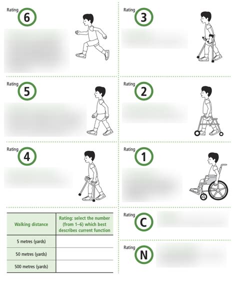 Functional Mobility Scale FMS Diagram Quizlet