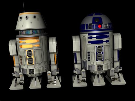 R2D2 and R5D4 Droids Star Wars 3D model | CGTrader