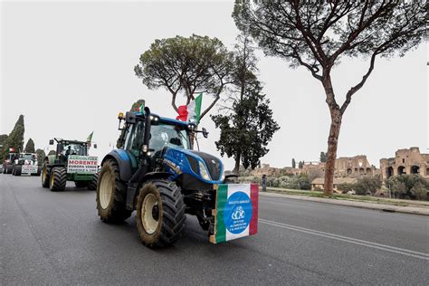 Poljoprivrednici U Znak Protest Dovezli Stotine Traktora U Rim Protive