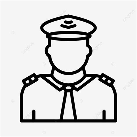 Pilot Line Icon Pilot Drawing Pilot Sketch Airline Png And Vector