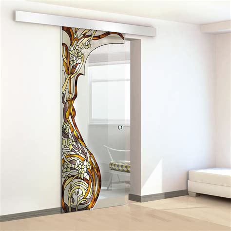 Modern Glass Door Designs 709 Glass Door Sideboard/TV Unit