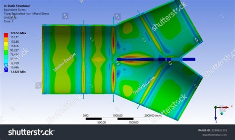 Static Structural Analysis Carried On D Stock Illustration