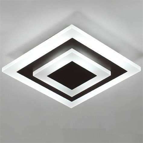 Modern Square Led Ceiling Light Aisle Light Kitchen Living Room Bedroom Cool Light