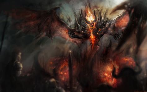 Nevermore Shadow Fiend Dota Video Game Hd Phone Wallpaper Rare