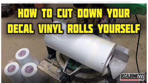 How To Cut Down A Large Roll Of Vinyl For Decals Video Tutorial Youtube