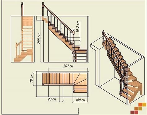 Spiral Staircase Plan, Wooden Staircase Railing, Space Saving Staircase ...