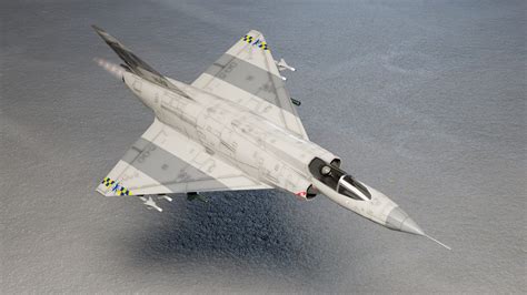 Dassault Mirage III Jet Fighter - 3D Model by NETRUNNER_pl